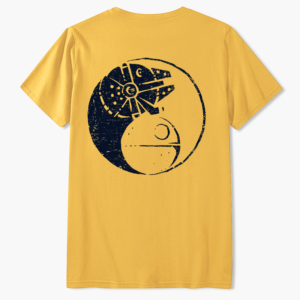 Balancing The Force Front And Back Printing  T-Shirt