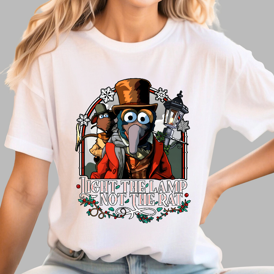 Muppet Christmas Carol - Light the Lamp Not the Rat Magnet  T-Shirt