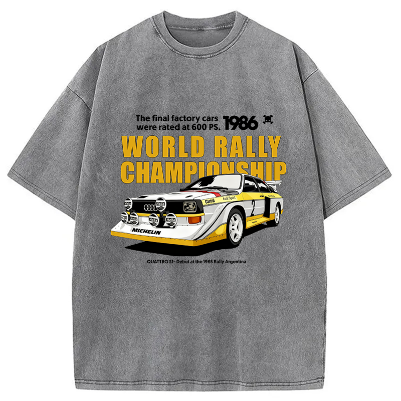 bbb 1986 World Rally Championship Washed T-Shirt