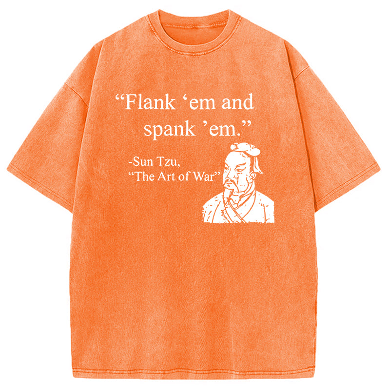 bbb The Art Of War Funny Washed T-Shirt