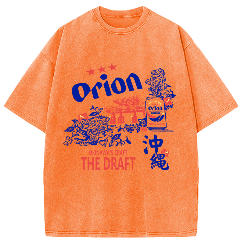 bbb Orion Beer With Okinawa Washed T-Shirt