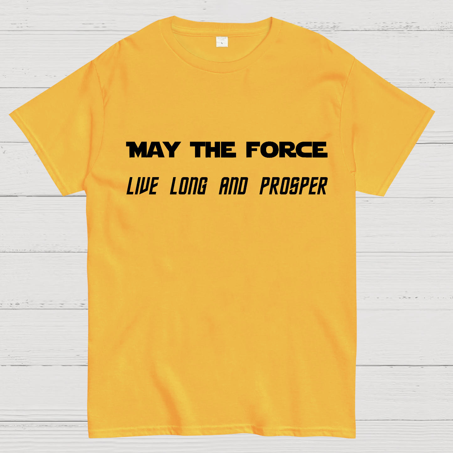 Star Battles May the Force live long and prosper  T-Shirt