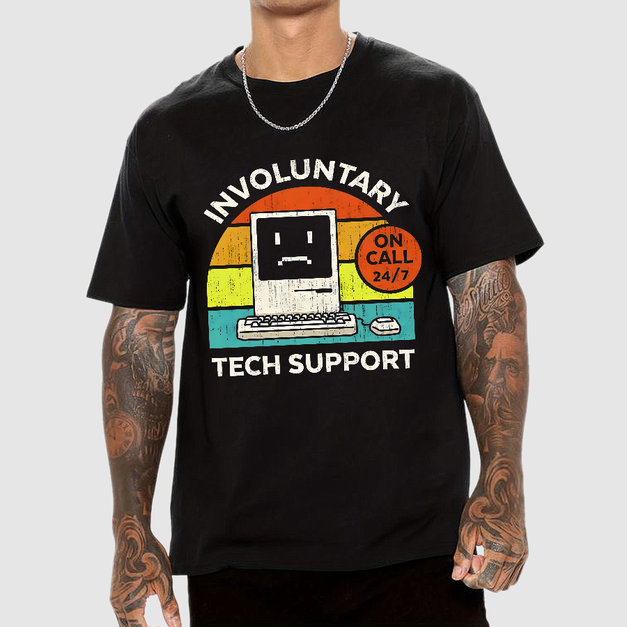Involuntary Tech Support On Call All The Time  T-Shirt