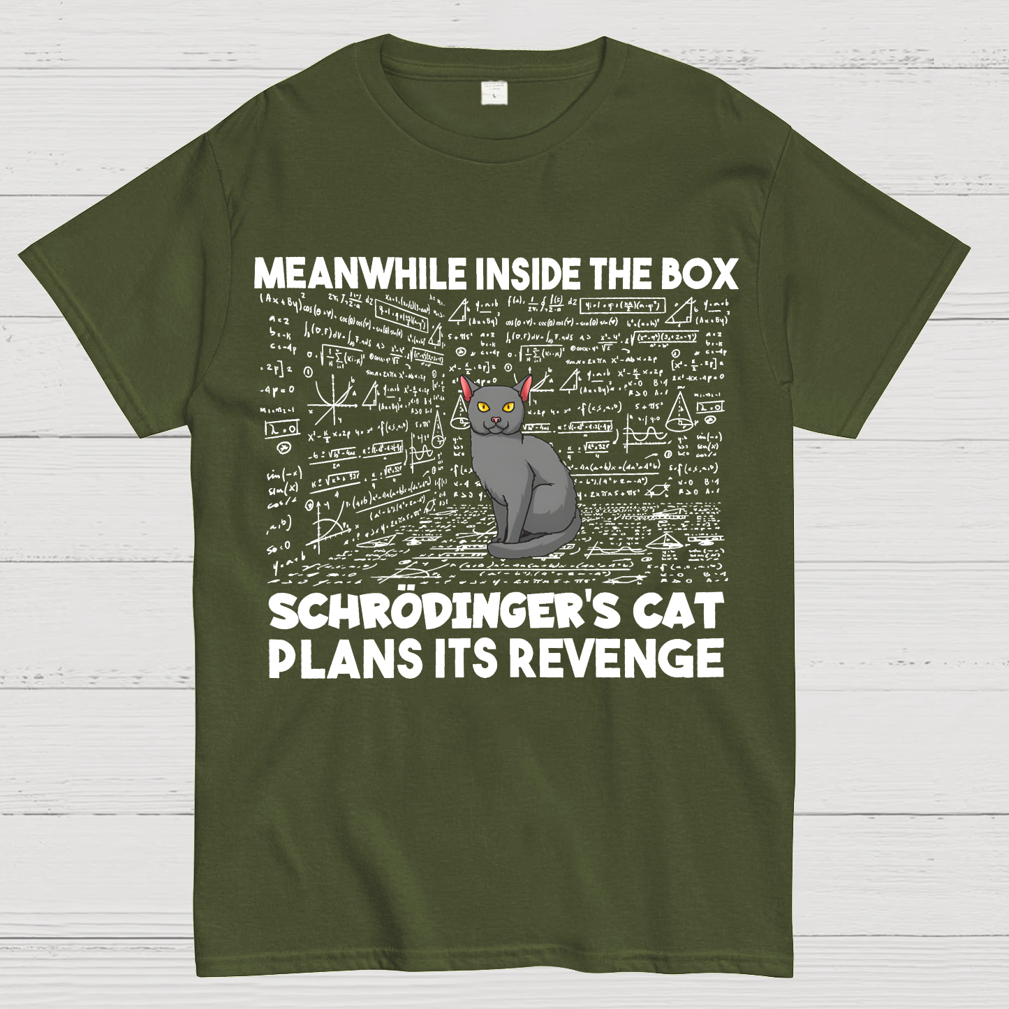 Inside The Box Schrödingers Cat Plans Its Revenge  T-Shirt