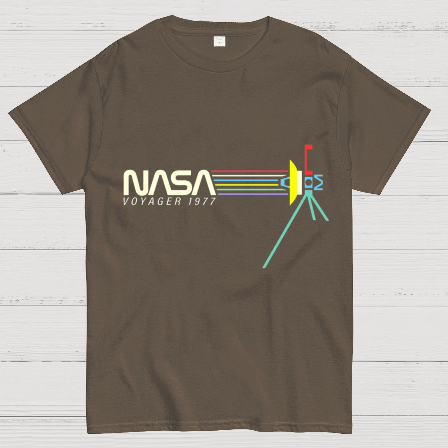 Retro NASA Voyager Spacecraft y T-Shirt