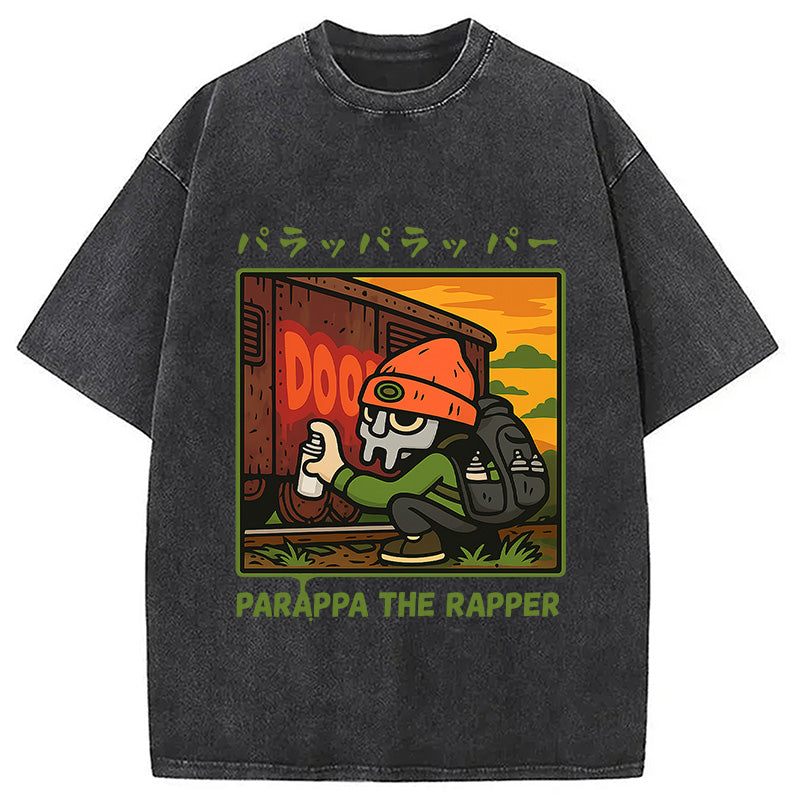 bbb PaRappa the Rapper MF DOOM Washed T-Shirt