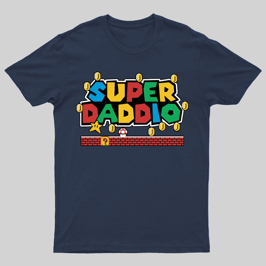 Father's Day Gift Father's Day SUPER DADDIO Gamer Dad y T-Shirt