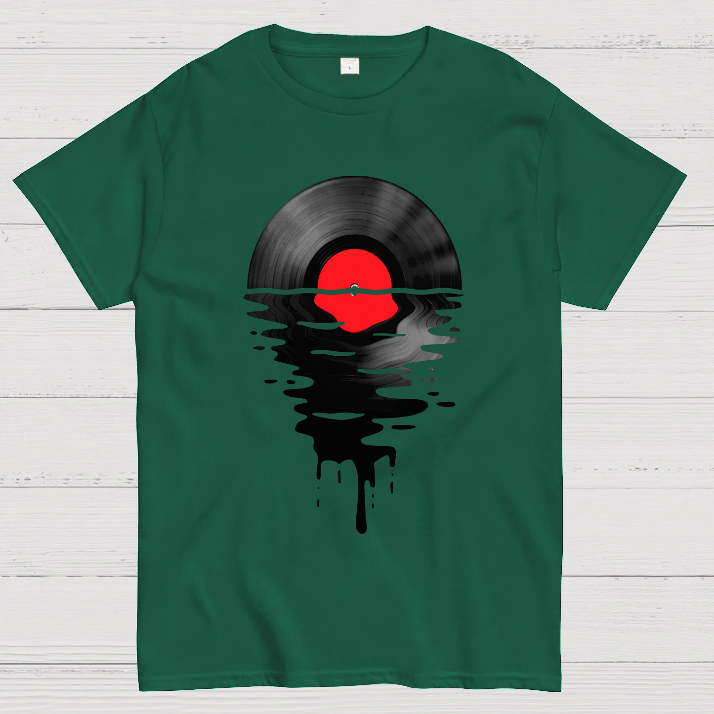 Vinyl LP Music Record Sunset Red  T-Shirt