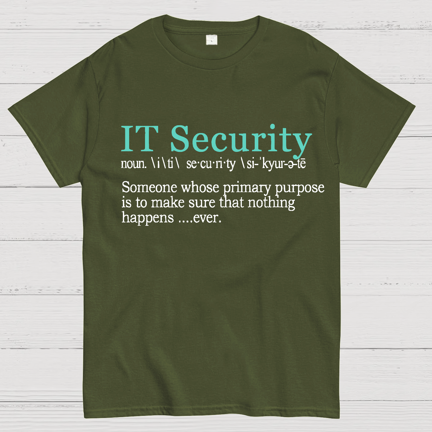 Best Funny IT Security Cybersecurity Definition Gi  T-Shirt