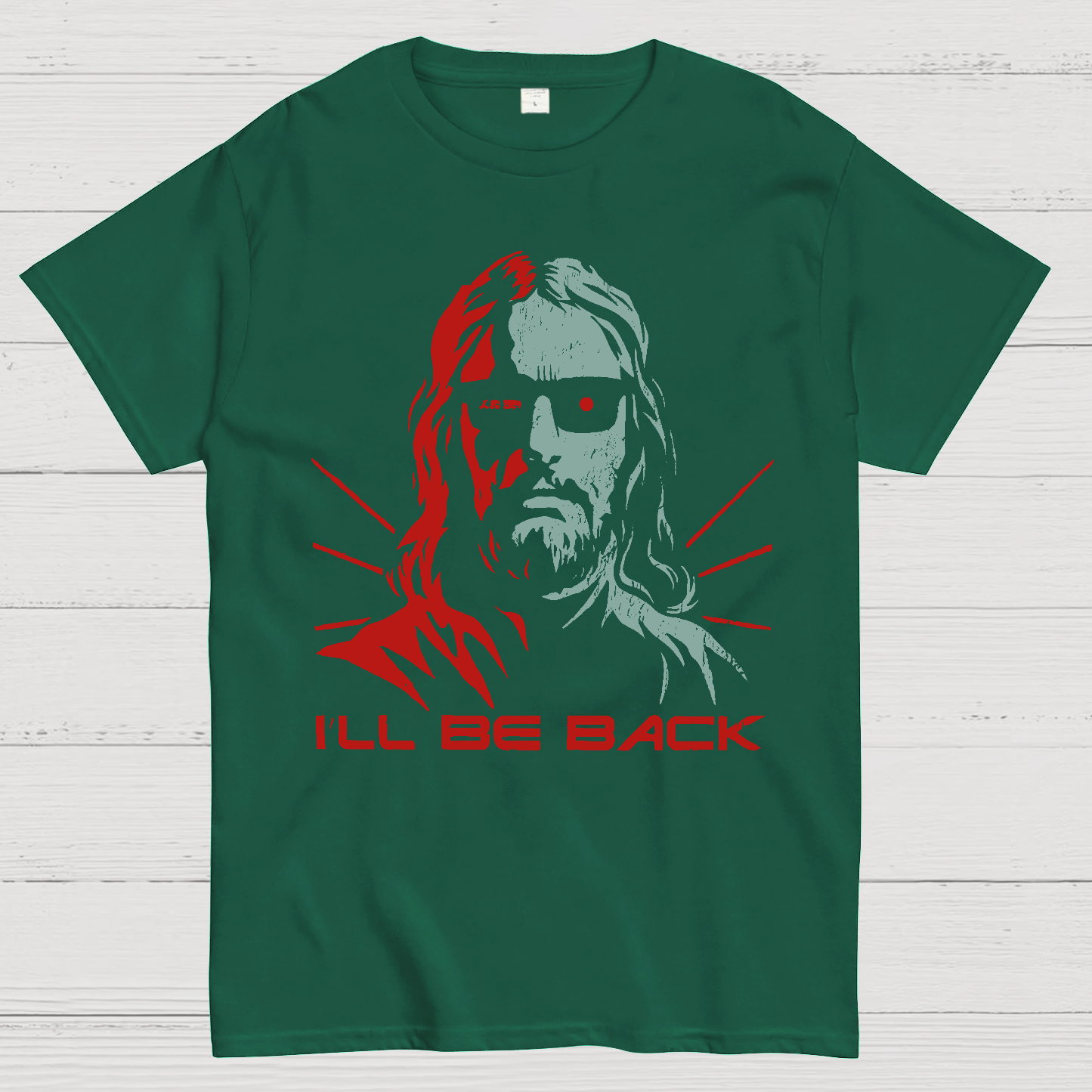 Jesus Terminator I'll Be Back  T-Shirt