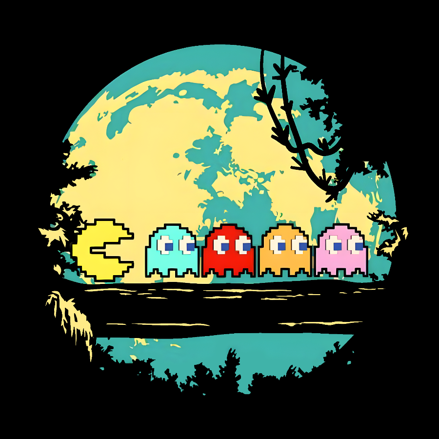 Pac Moon  T-Shirt