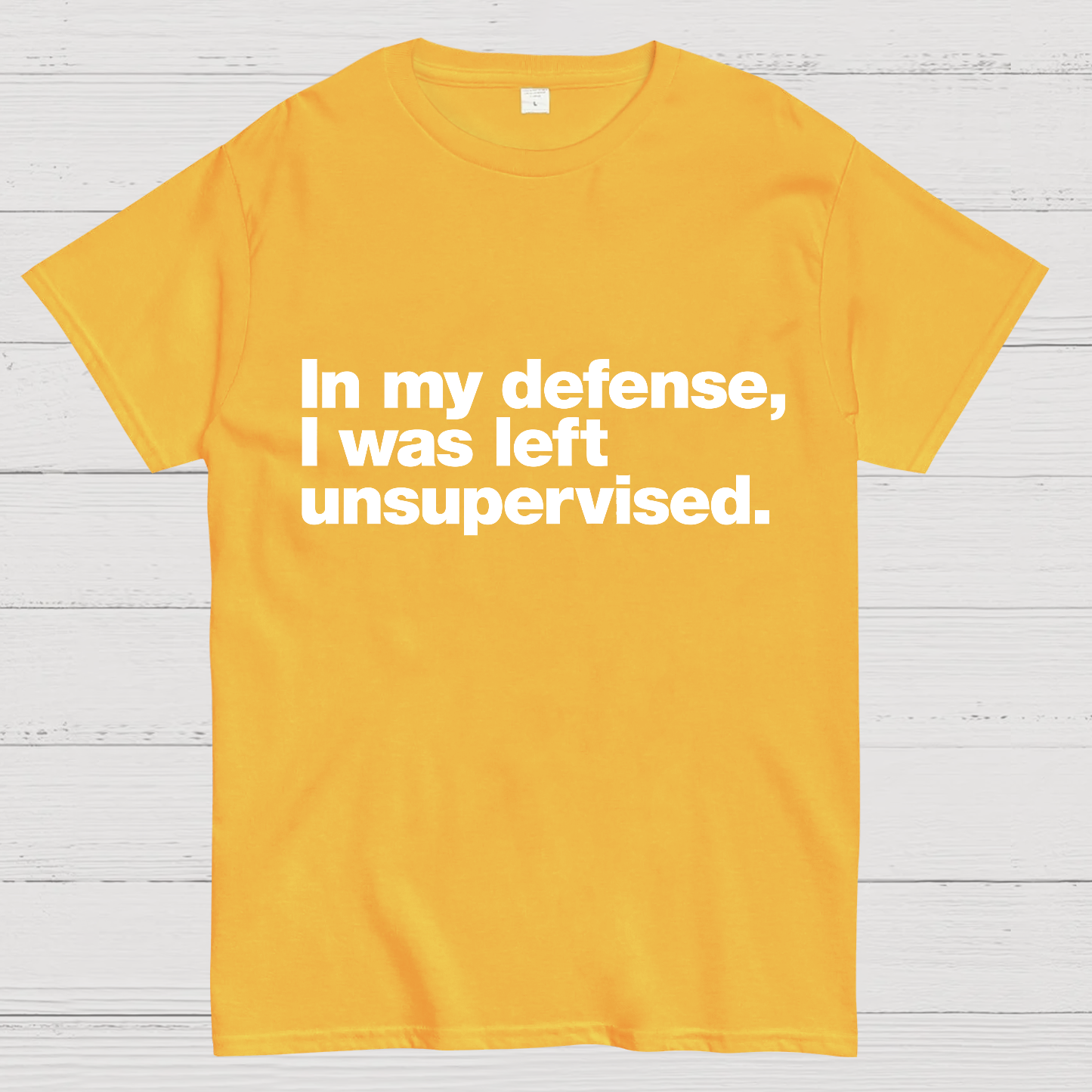 In My Defense, I Was Left Unsupervised.y T-Shirt