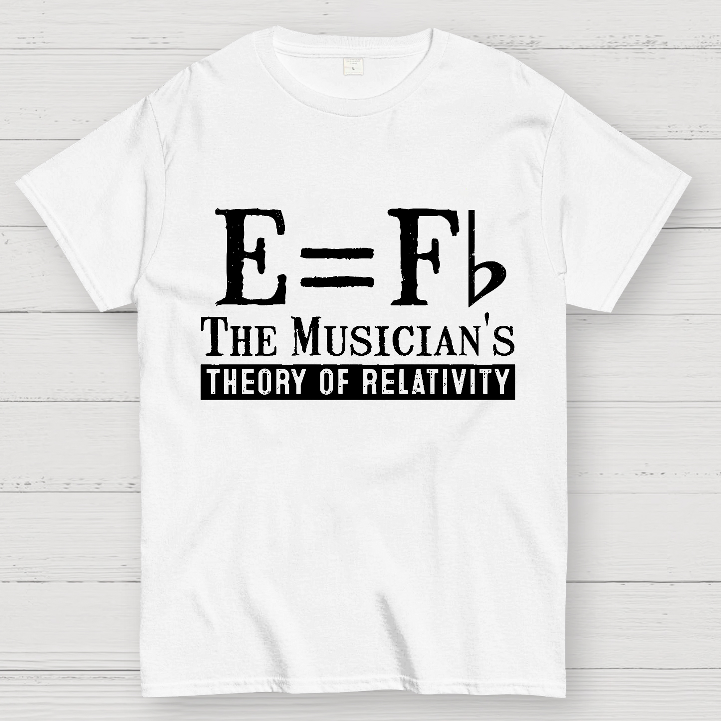 E Equals F Flat Theory of Relativity  T-Shirt