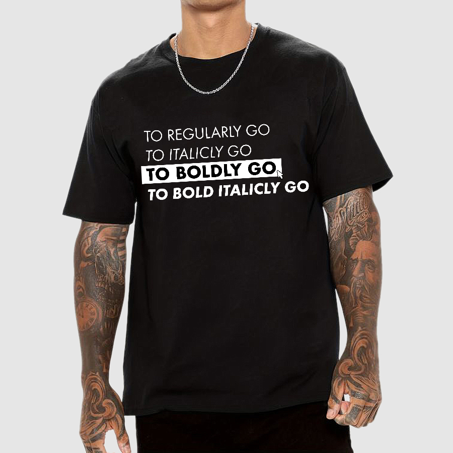 Font Trek  T-Shirt