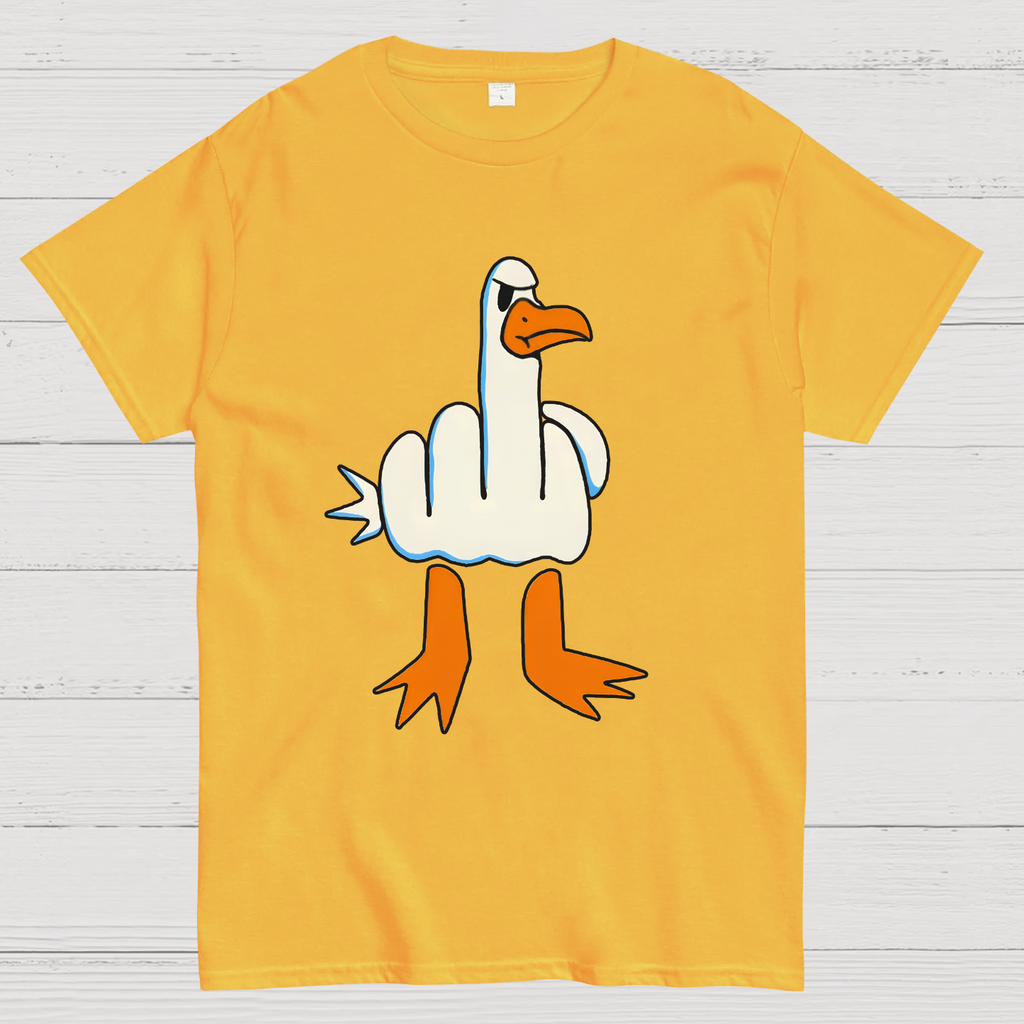 Rude Seagull Design Funny y T-Shirt