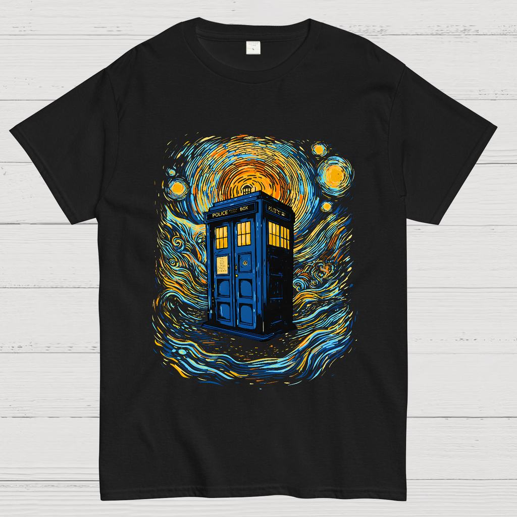 Starry Sky Phone Booth  T-Shirt