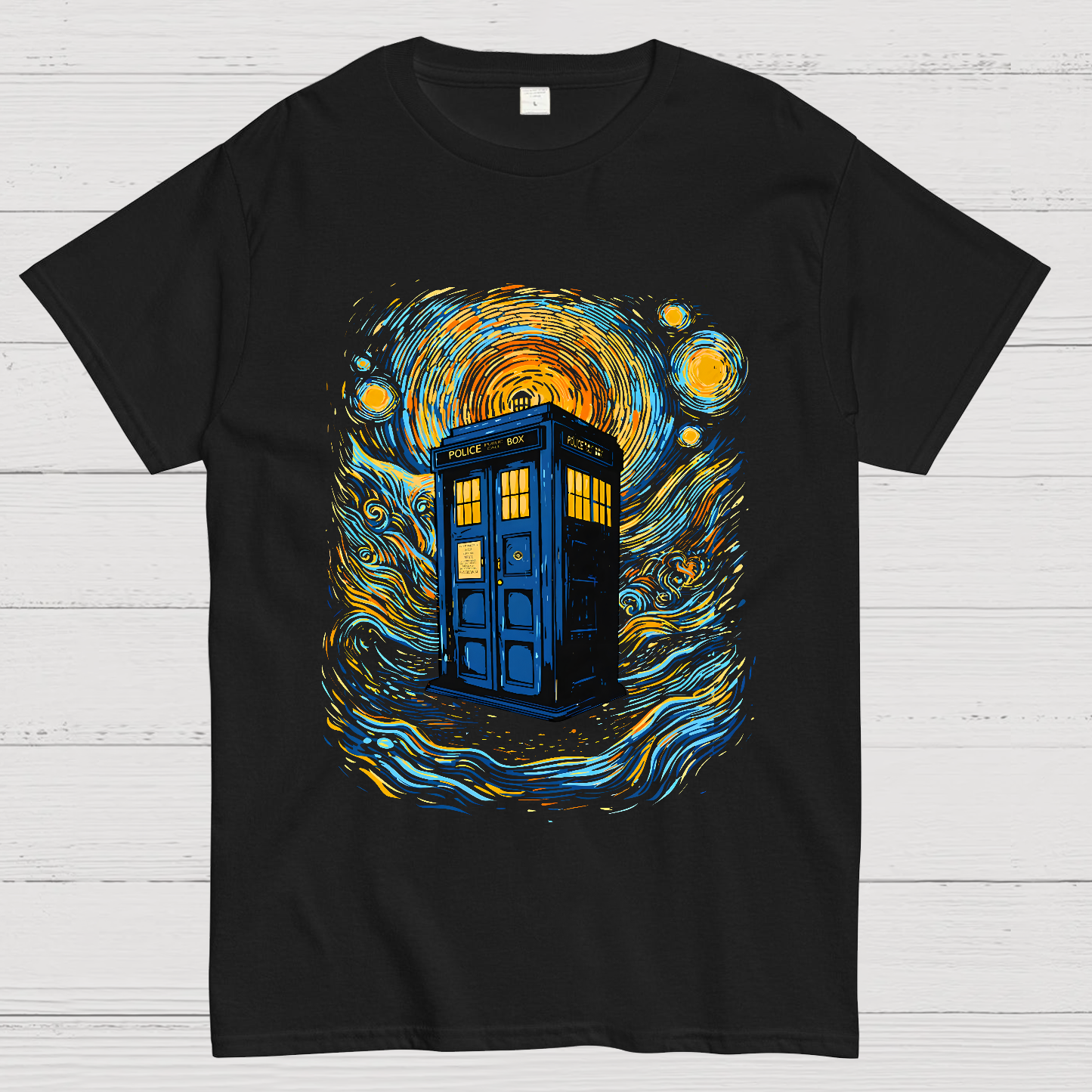 Starry Sky Phone Booth  T-Shirt