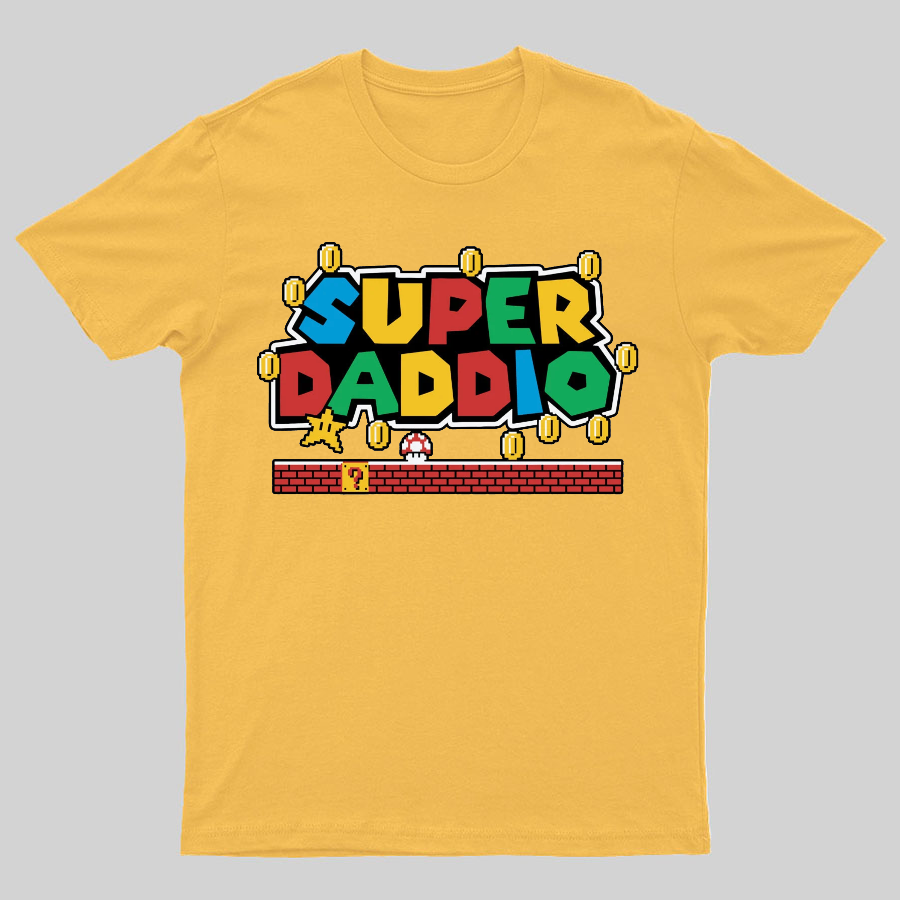 Father's Day Gift Father's Day SUPER DADDIO Gamer Dad y T-Shirt