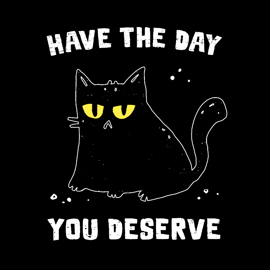 Have The Day You Deserve Karma Kitten  T-Shirt