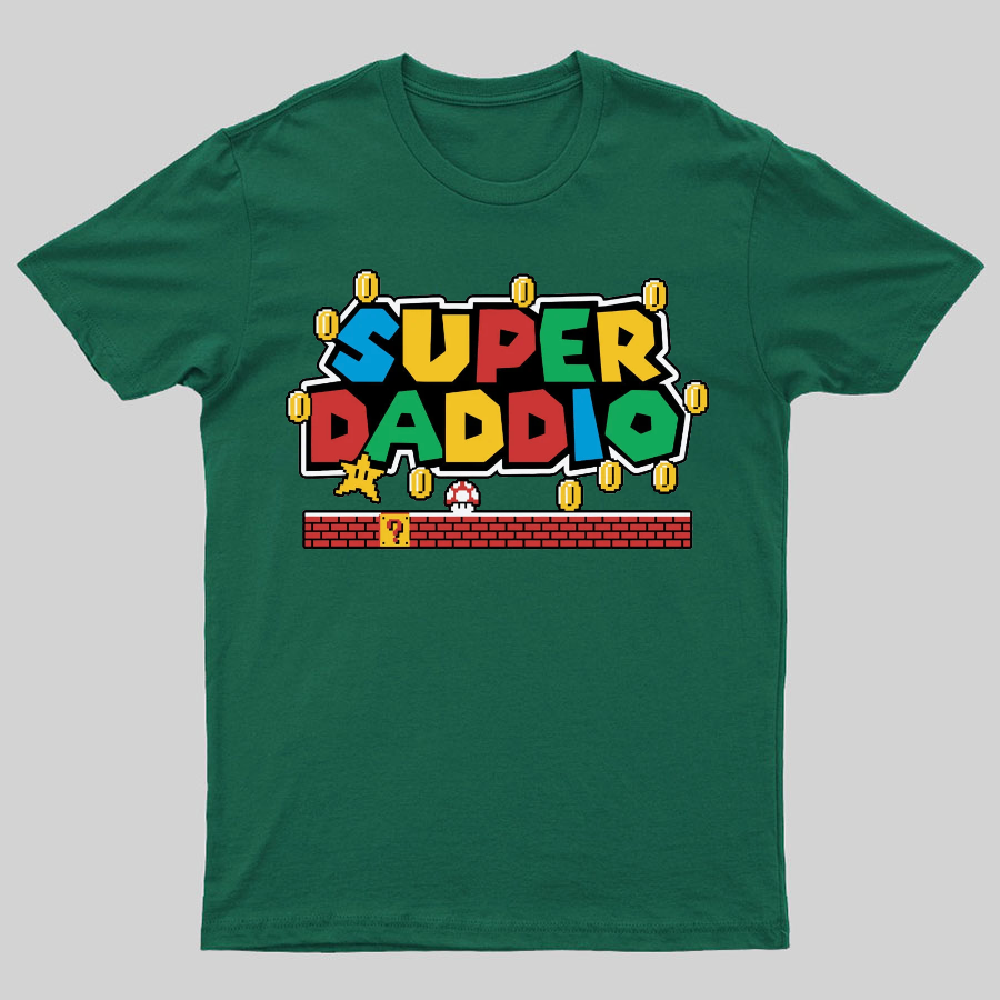 Father's Day Gift Father's Day SUPER DADDIO Gamer Dad y T-Shirt