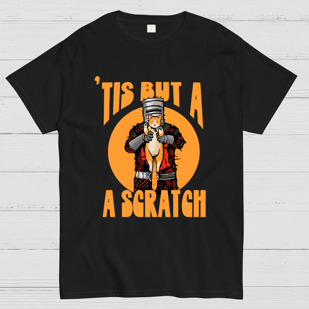 Tis But A Scratch The Black Knight Vs Cat Knight & Kitten  T-Shirt