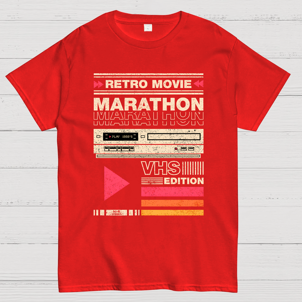 Retro Movie Marathon VHS Edition  T-Shirt