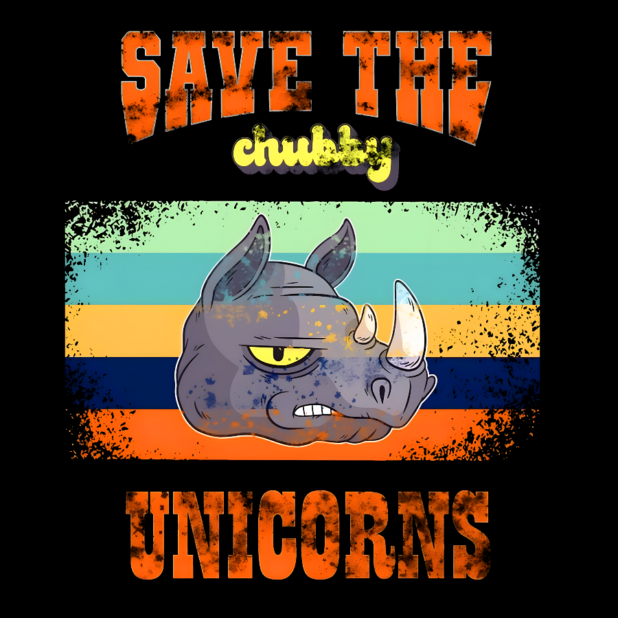 Save the Chubby Unicorns  T-Shirt