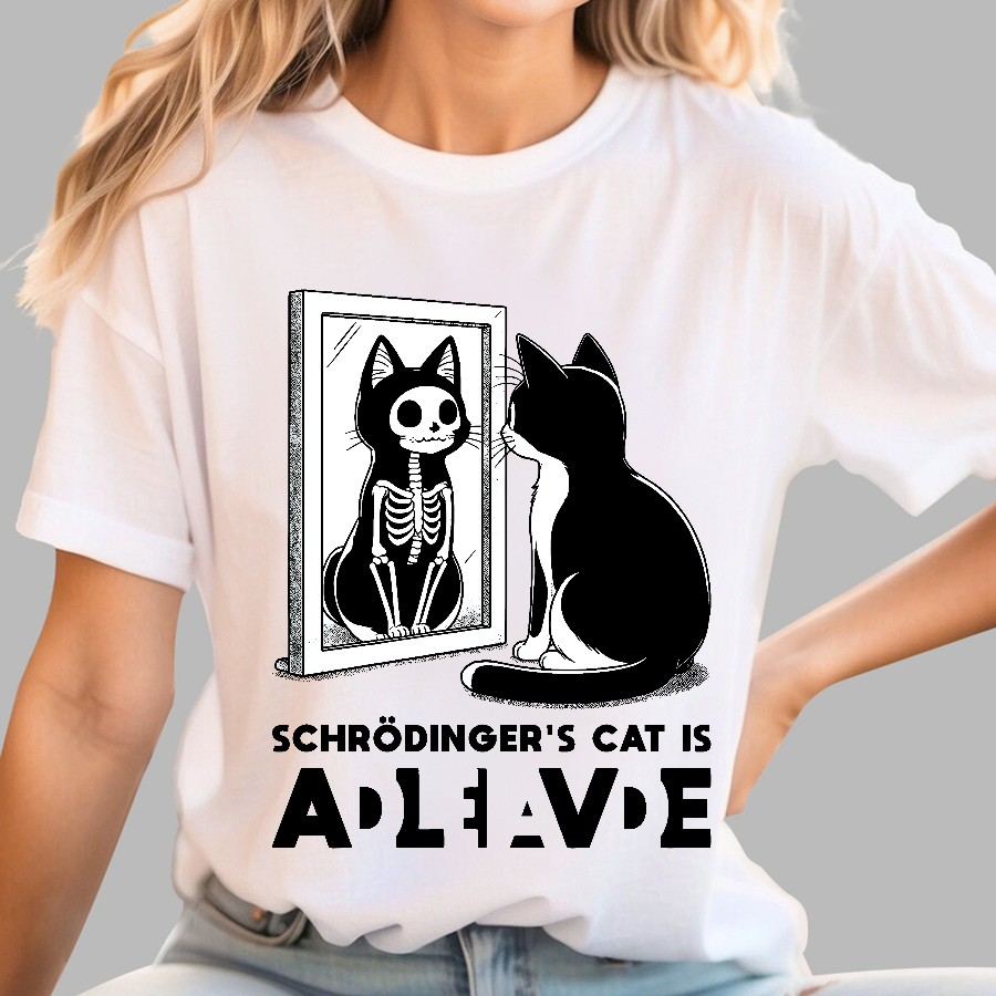 Schrödinger's Cat Alive Dead  T-Shirt