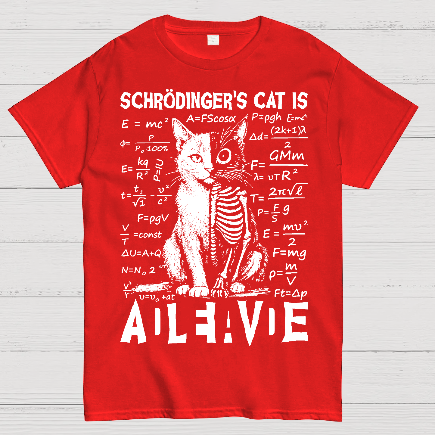 Schrödinger's Cat Dead And Alive  T-Shirt