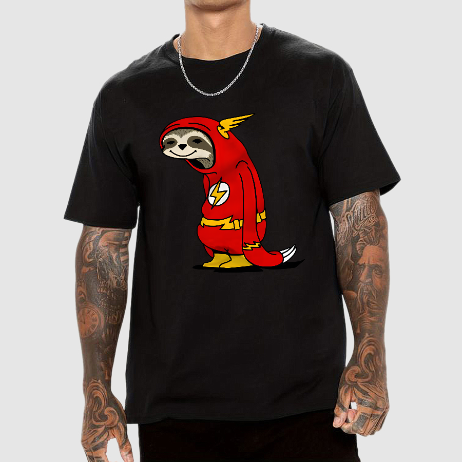 Flash Sloth Funny  T-Shirt