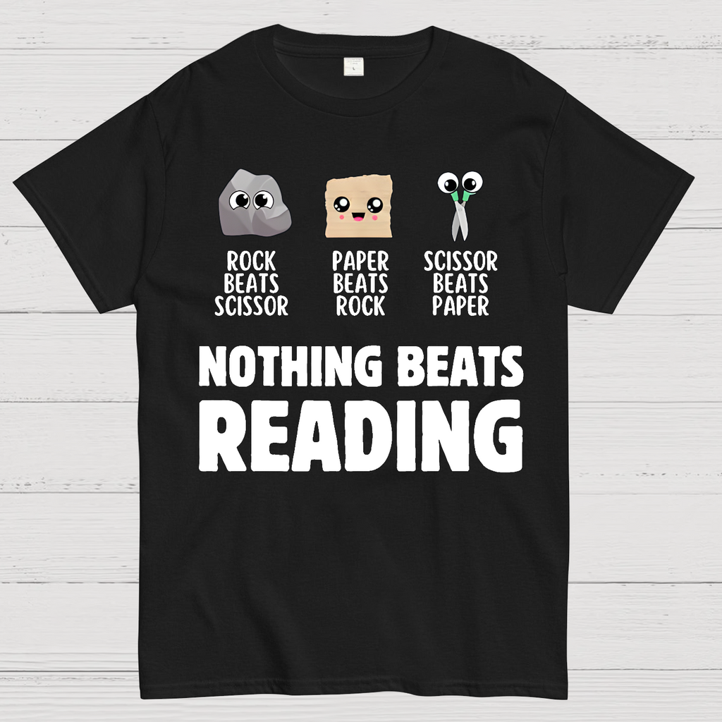 Nothing Beats Reading Librarian Book Bookworm  T-Shirt