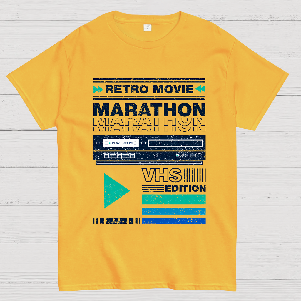 Retro Movie Marathon VHS Edition  T-Shirt