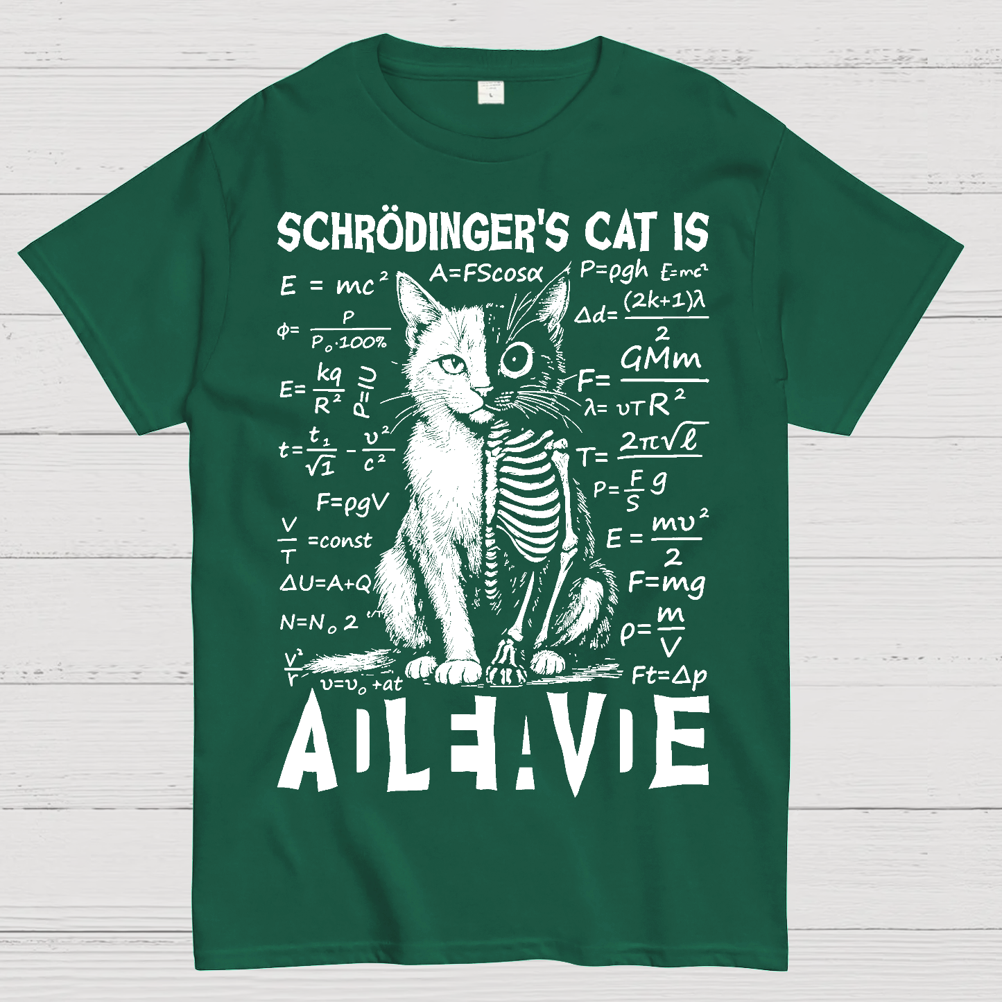 Schrödinger's Cat Dead And Alive  T-Shirt