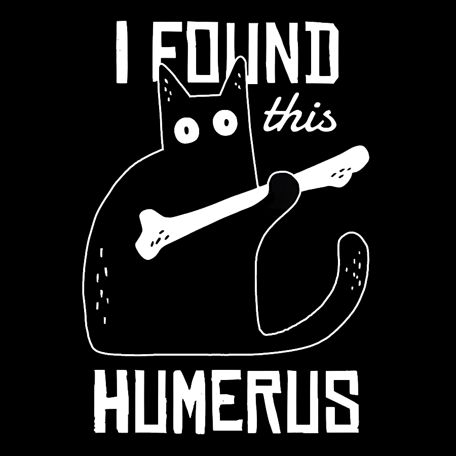 Cat With A Bone  T-Shirt