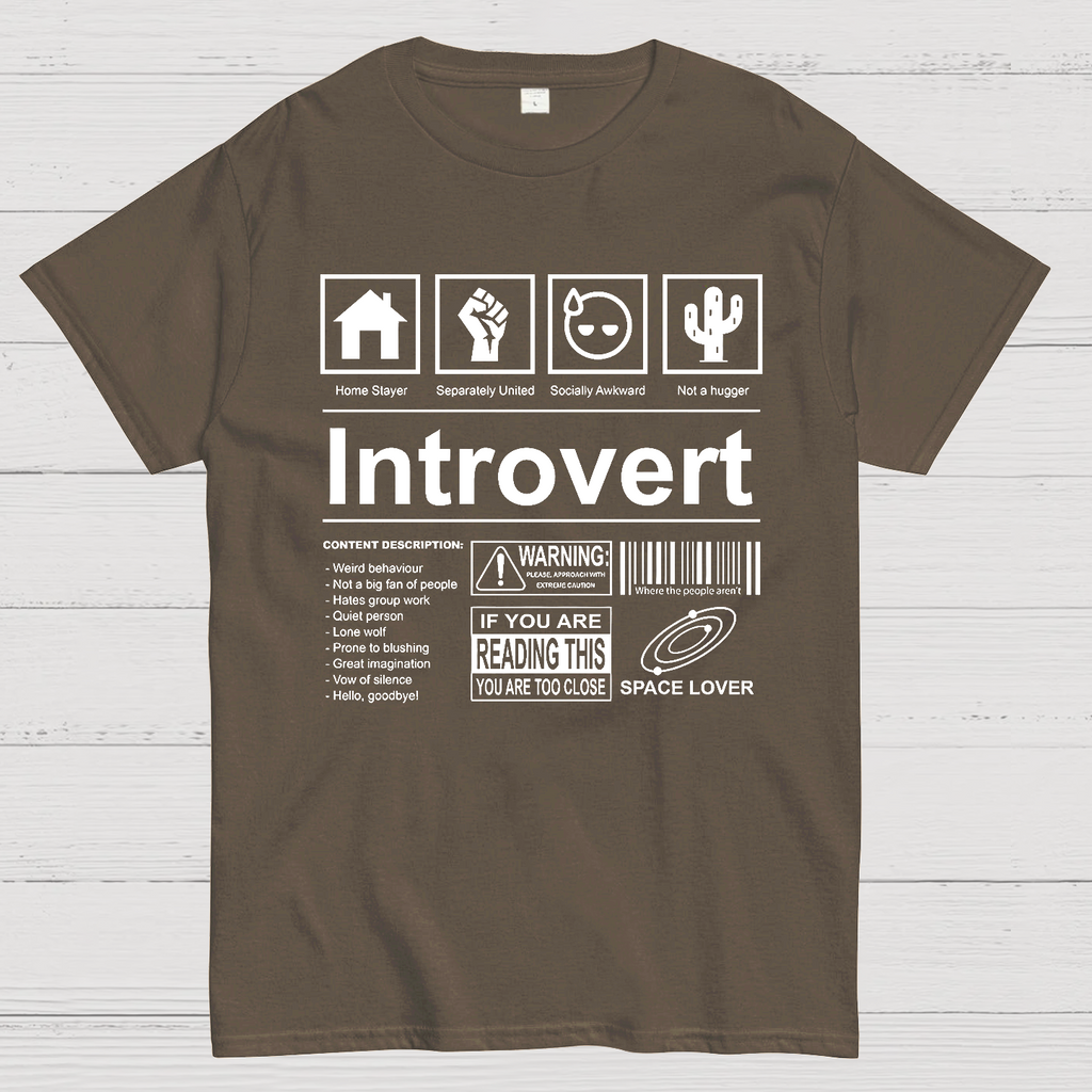 Introvert Label  T-Shirt