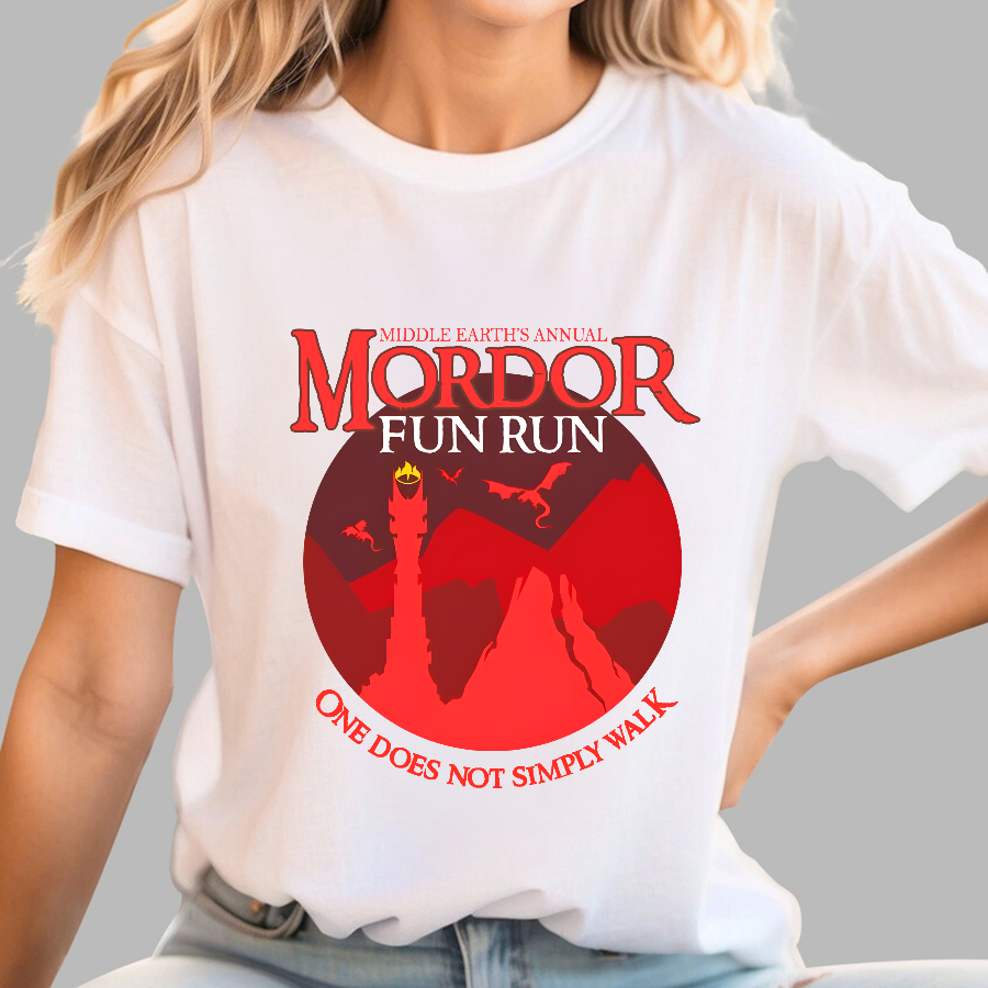 Middle Earth’S Mordor Fun Run One Does Not Simply Walk  T-Shirt