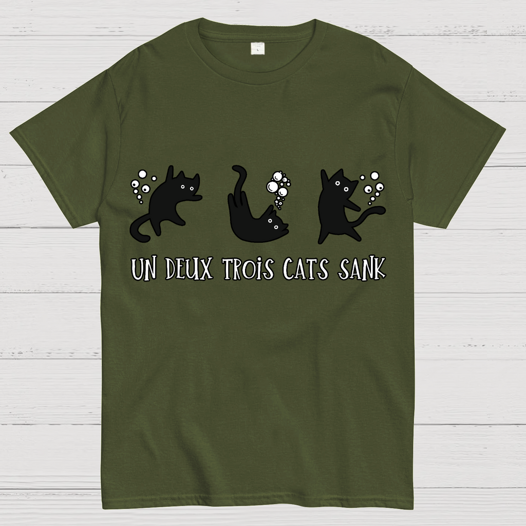 Un Deux Trois Cats Sank  T-Shirt