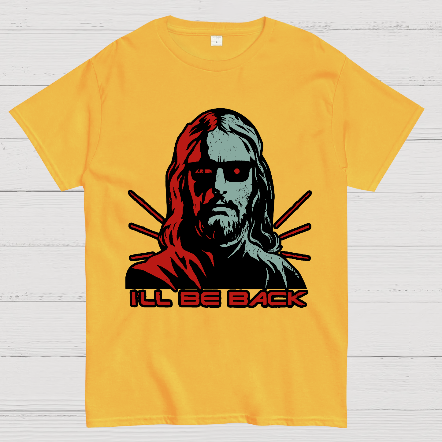 Jesus Terminator I'll Be Back  T-Shirt