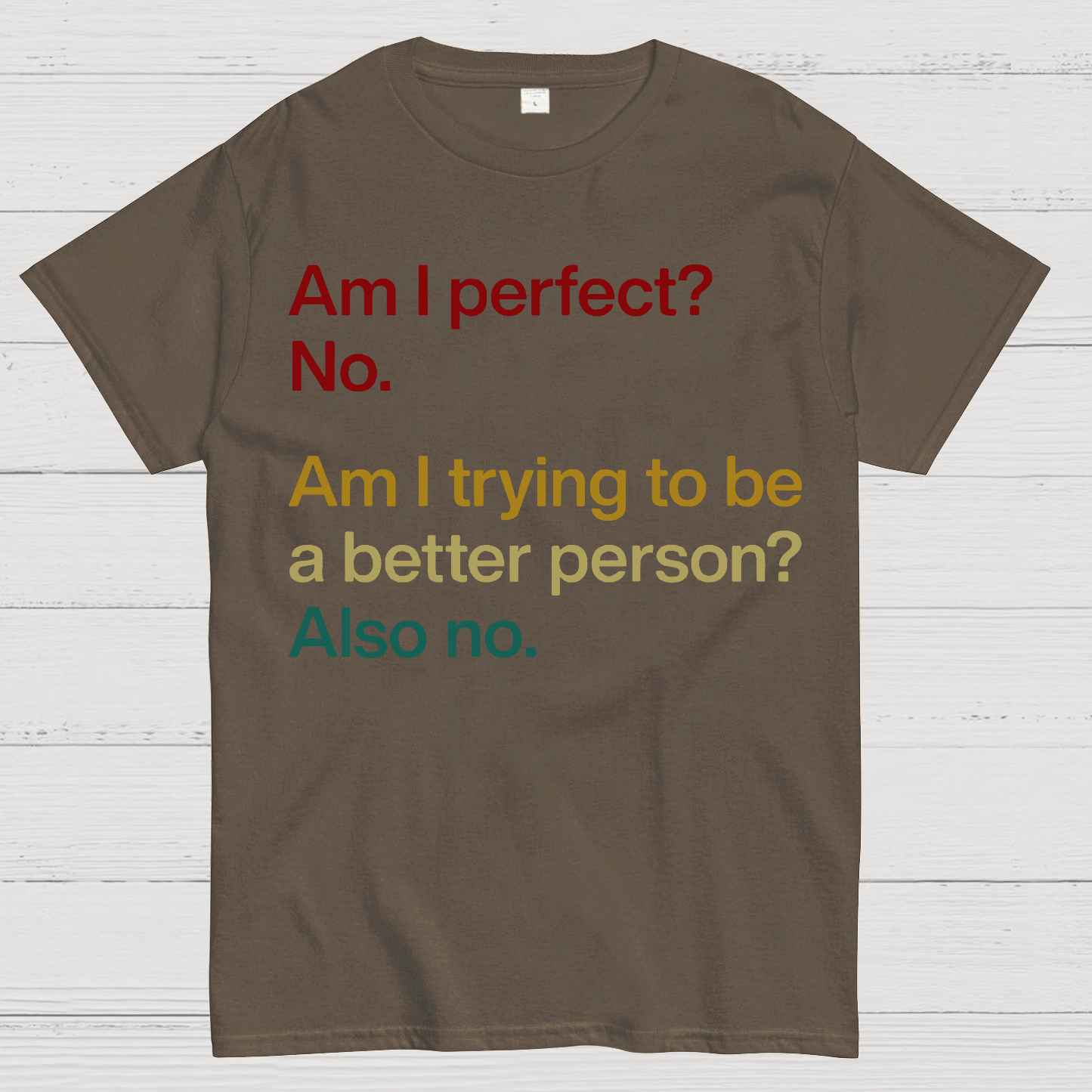 Am I Perfect ？No.  T-Shirt