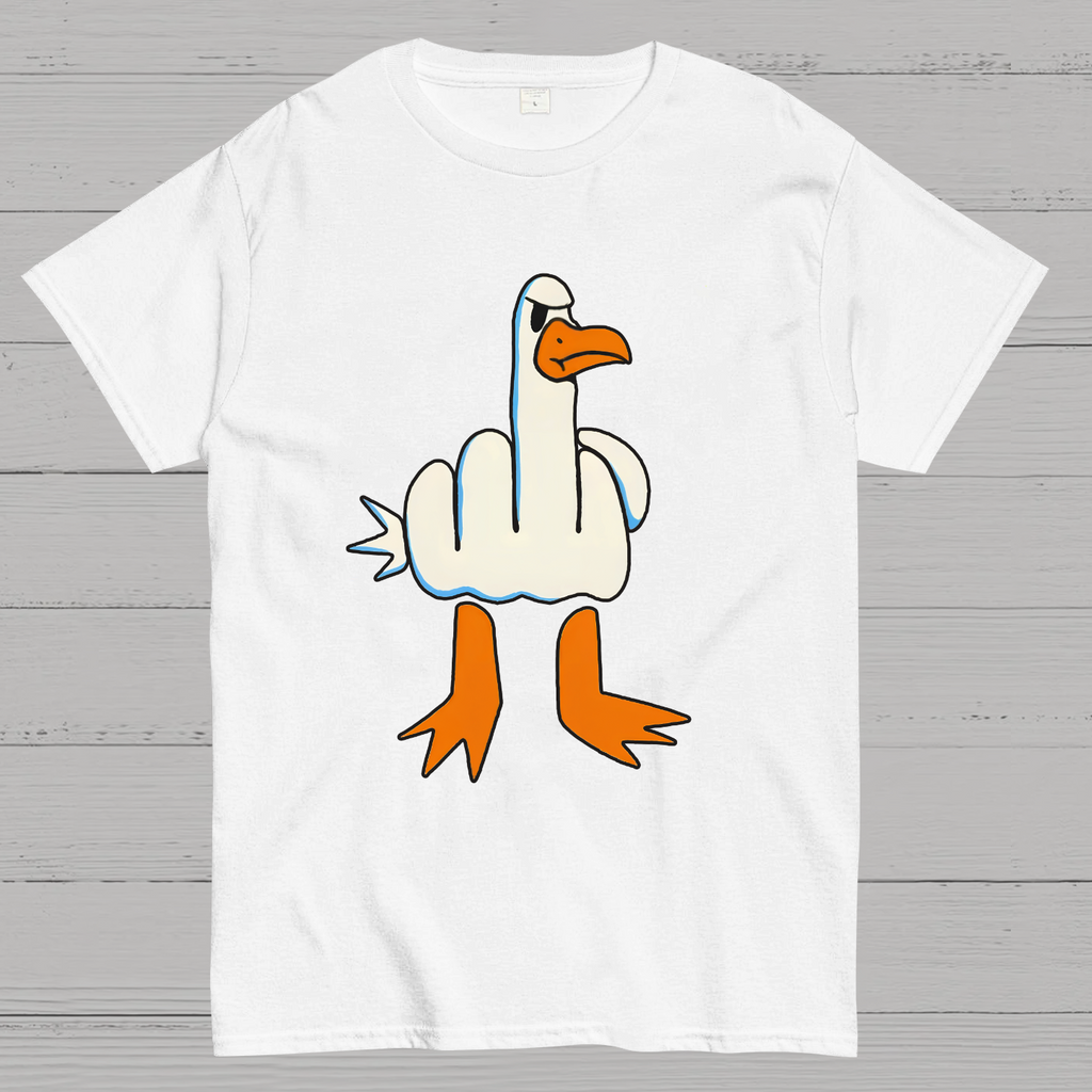 Rude Seagull Design Funny y T-Shirt