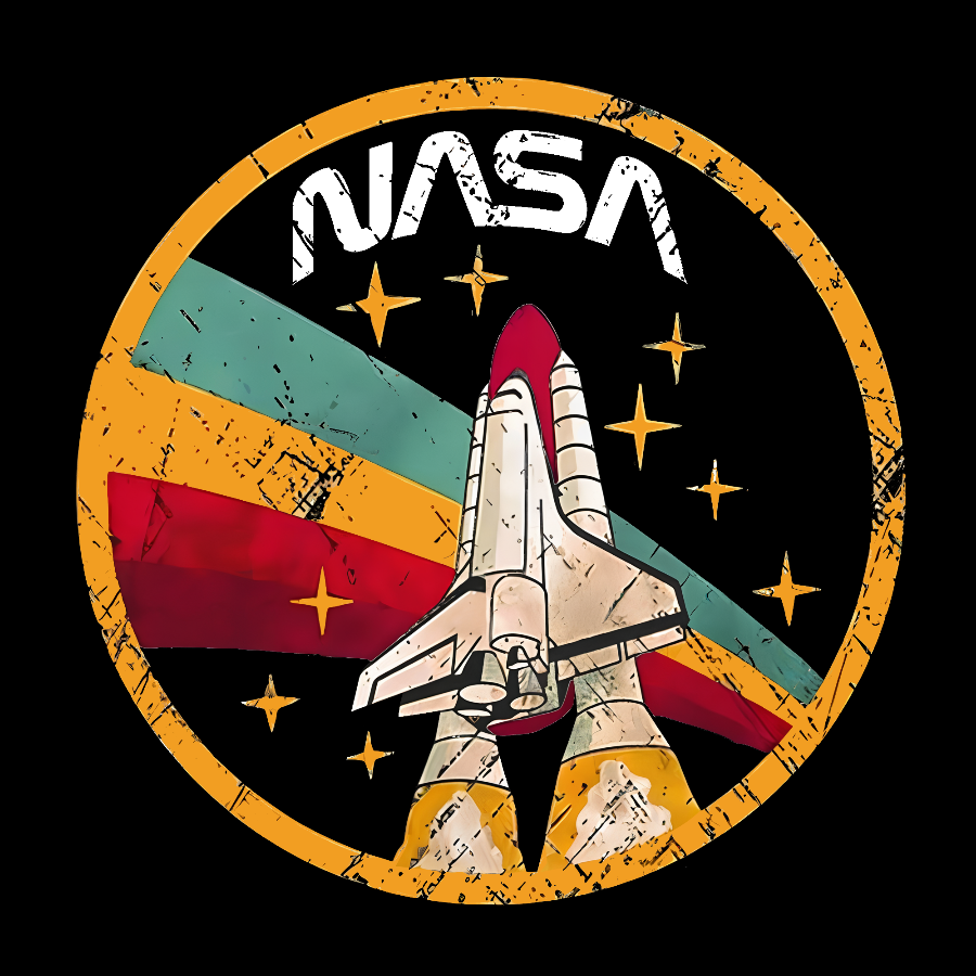 NASA Retro Flight Logo y T-Shirt
