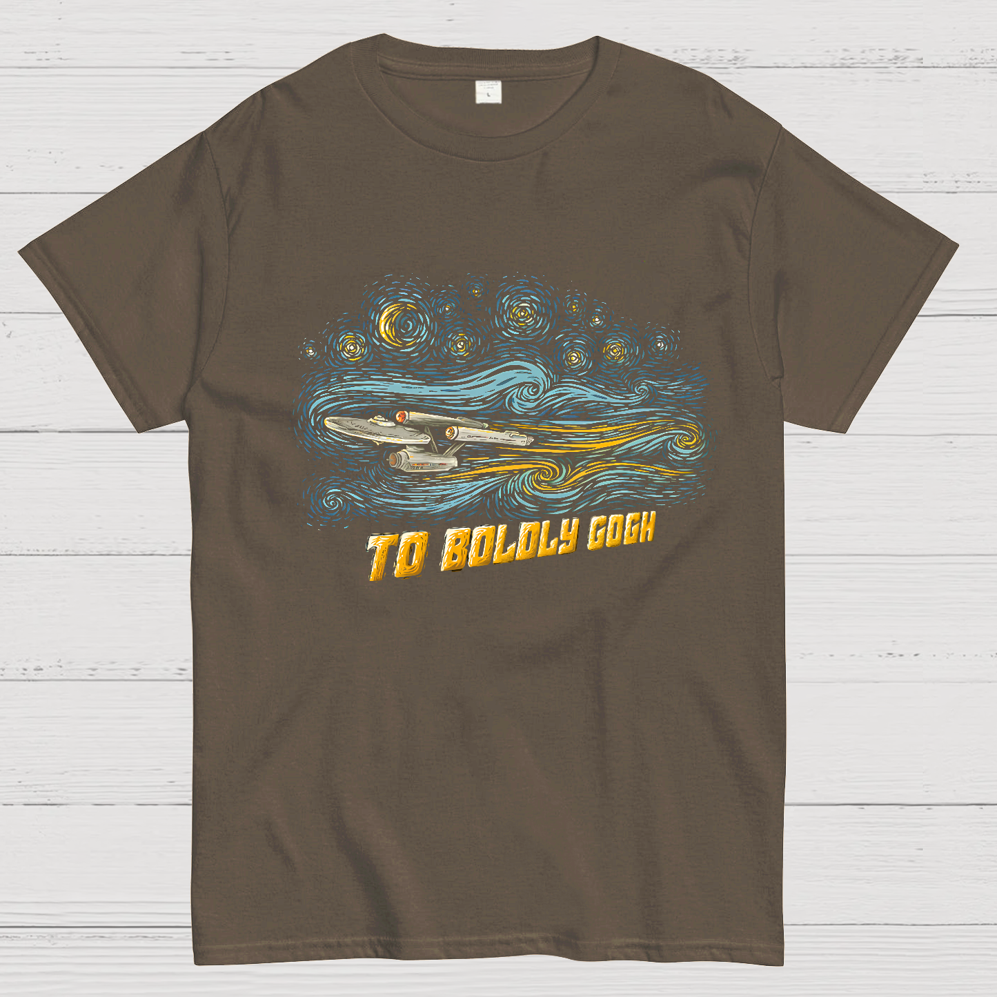 To Boldly Gogh Nerd T-Shirt