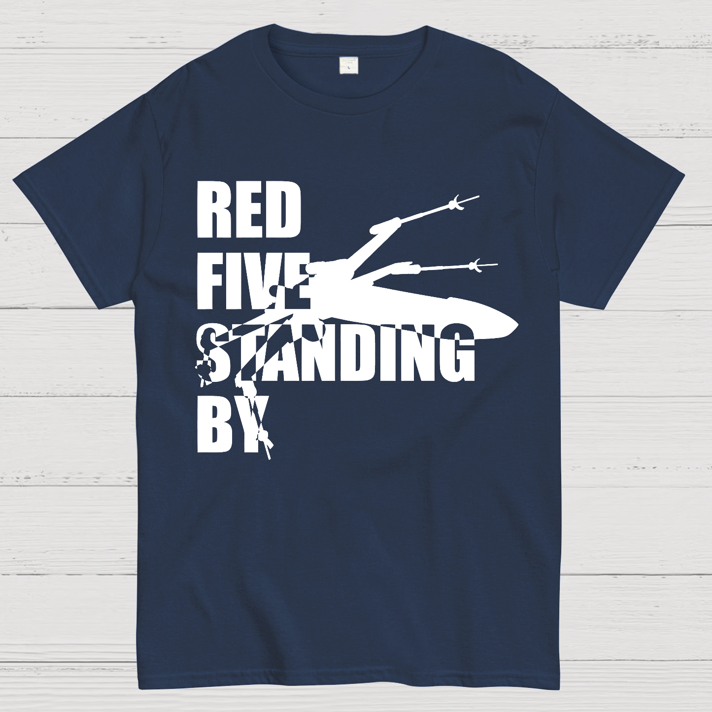 Red Five Standing By Retro  T-Shirt
