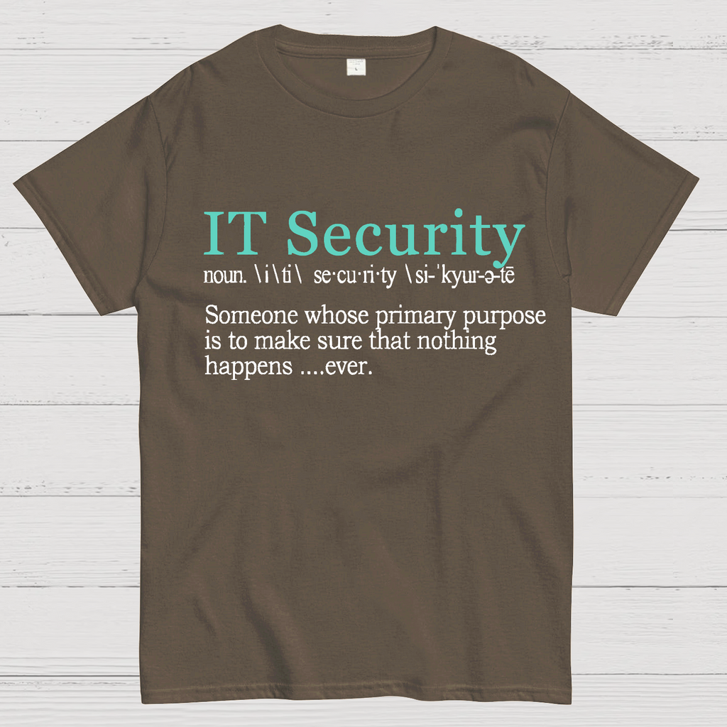 Best Funny IT Security Cybersecurity Definition Gi  T-Shirt