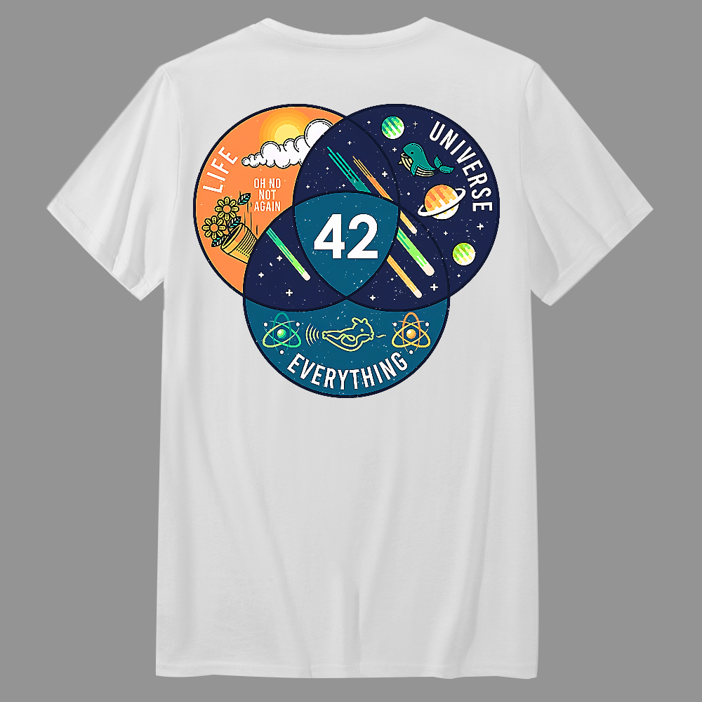 42 Answer to Life Universe and Everything Essential  T-Shirt