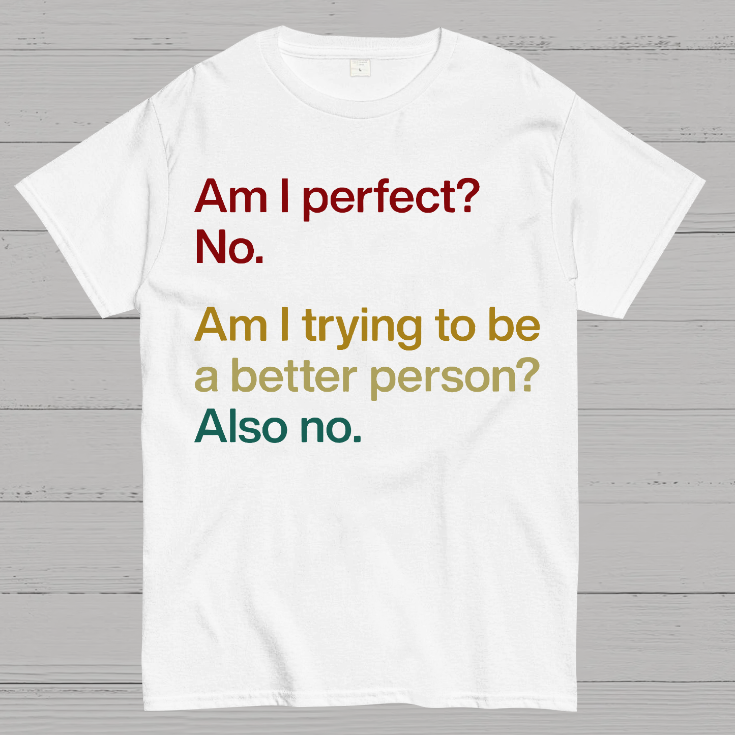 Am I Perfect ？No.  T-Shirt