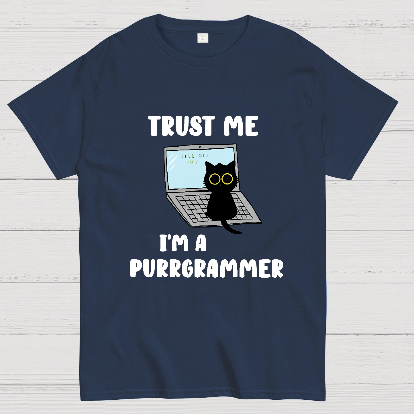 I'm A Purrgrammer Funny Cat Nerdy T-Shirt