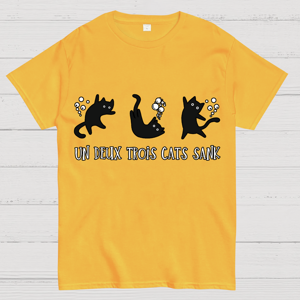Un Deux Trois Cats Sank  T-Shirt