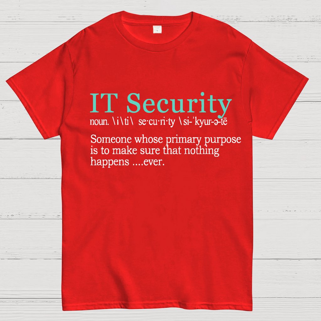 Best Funny IT Security Cybersecurity Definition Gi  T-Shirt
