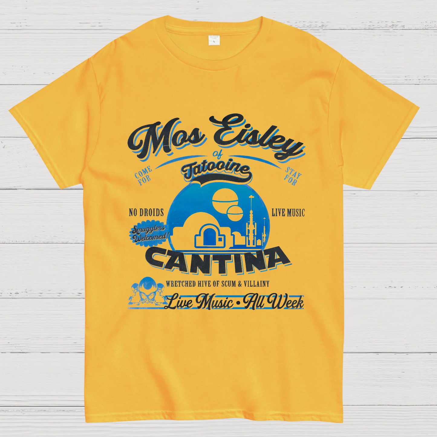 Mos Eisley Star Cantina Tatooine Graphic Print T-Shirt